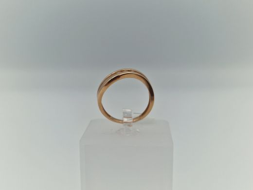 Zelta gredzens ar cirkoniju, 2.04 g, izm. 17