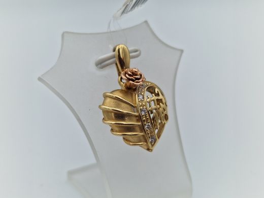 Zelta kulons ar cirkoniju, 4.13 g