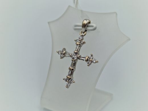 Золотой кулон с цирконом, 1.71 г