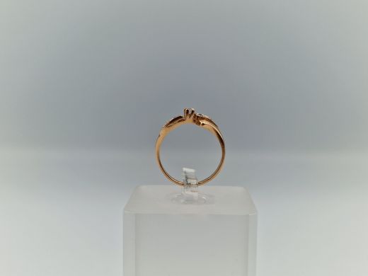 Zelta gredzens ar cirkoniju, 1.42 g, izm. 15.5