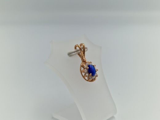 Zelta kulons ar cirkoniju, 1.43 g