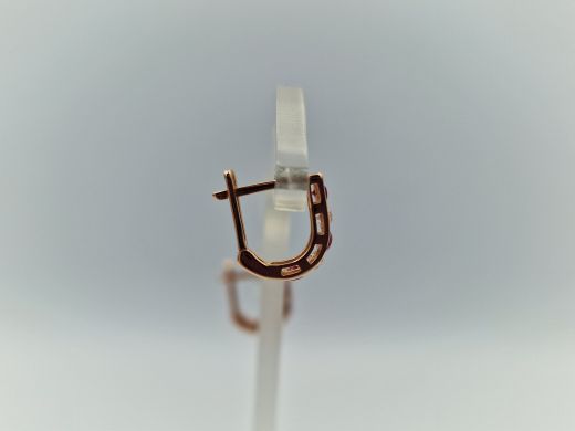 Zelta auskari ar cirkoniju, 1.12 g