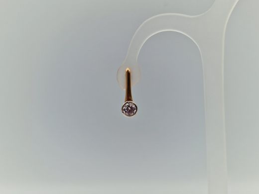 Zelta auskari ar cirkoniju, 3.01 g