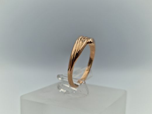 Zelta gredzens ar cirkoniju, 2.18 g, izm. 16.5