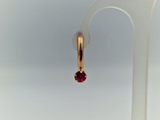 Zelta auskari ar cirkoniju, 1.13 g