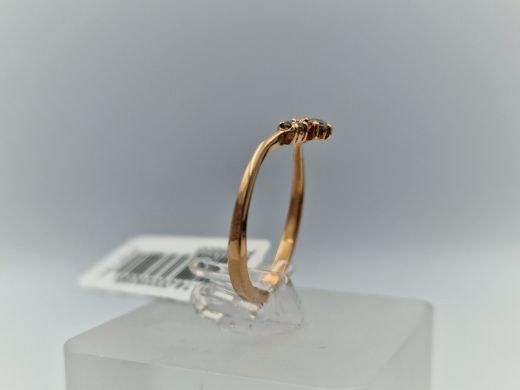 Zelta gredzens ar cirkoniju, 1.47 g, izm. 16.5