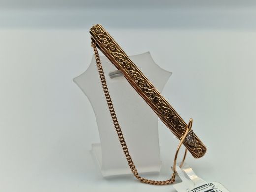 Золотой кулон с бриллиантом, 7.8 г