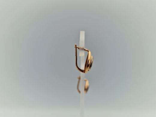 Zelta auskari ar cirkoniju, 2.64 g