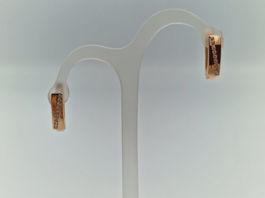 Zelta auskari ar cirkoniju, 1.62 g