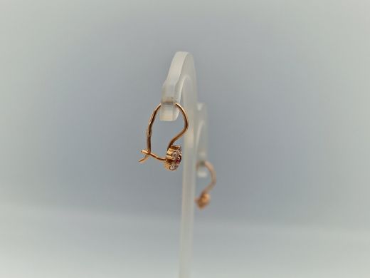 Zelta auskari ar koraļļi, 1.52 g