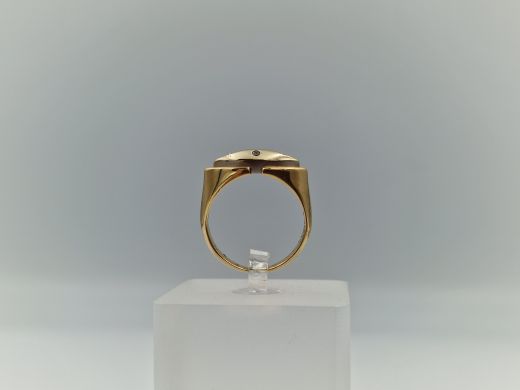 Zelta gredzens ar cirkoniju, 3.76 g, izm. 16.5