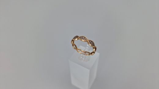 Золотое кольцо с цирконом, 1.84 г