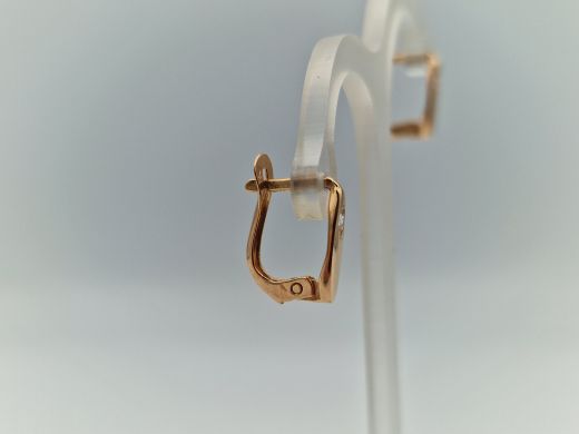 Zelta auskari ar cirkoniju, 1.52 g