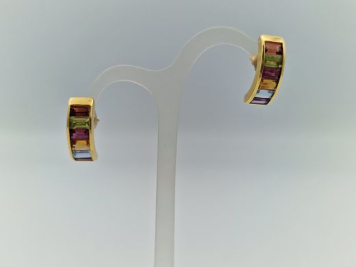 Zelta auskari ar cirkoniju, 4.5 g