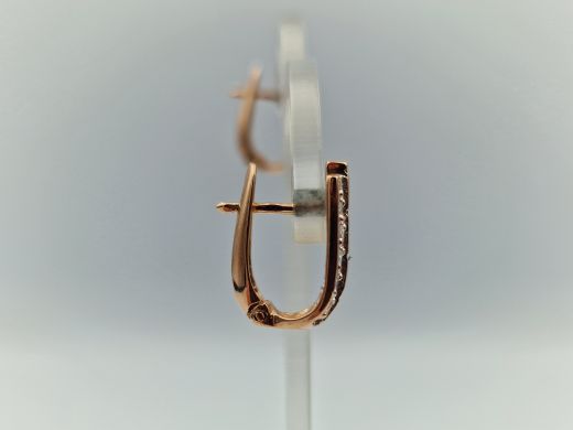 Zelta auskari ar cirkoniju, 4.02 g