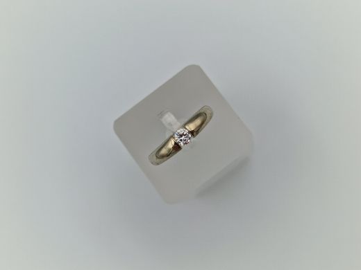 Zelta gredzens ar cirkoniju, 5.01 g, izm. 17