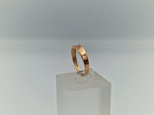 Zelta gredzens ar cirkoniju, 1.87 g, izm. 18.5