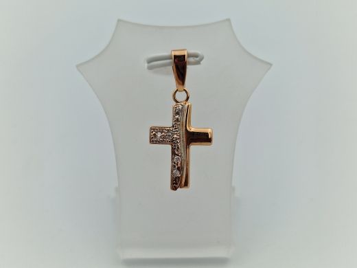 Золотой кулон с цирконом, 1.13 г