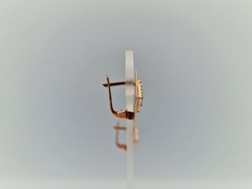 Zelta auskari ar cirkoniju, 3.29 g