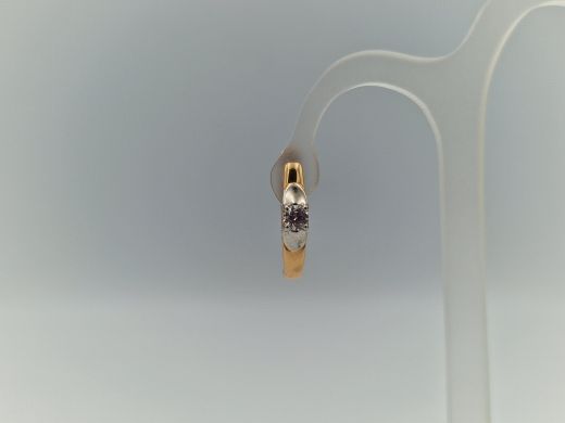 Zelta auskari ar cirkoniju, 2.3 g