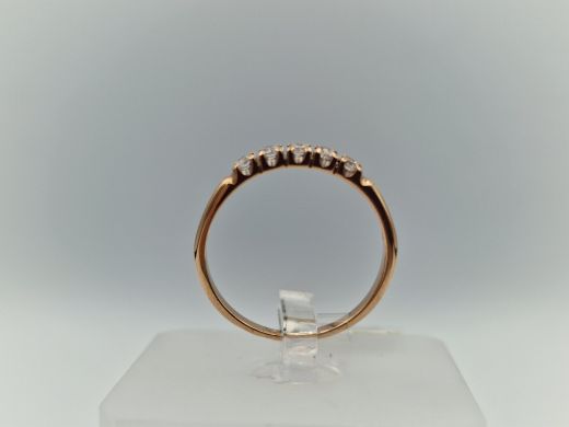 Zelta gredzens ar cirkoniju, 1.44 g, izm. 16.5