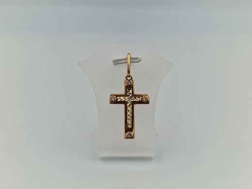 Золотой кулон с цирконом, 1.65 г