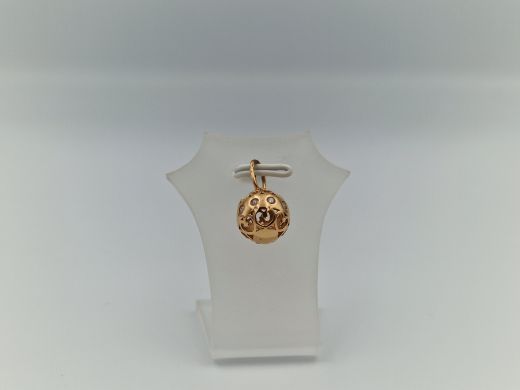 Zelta kulons ar cirkoniju, 1.71 g