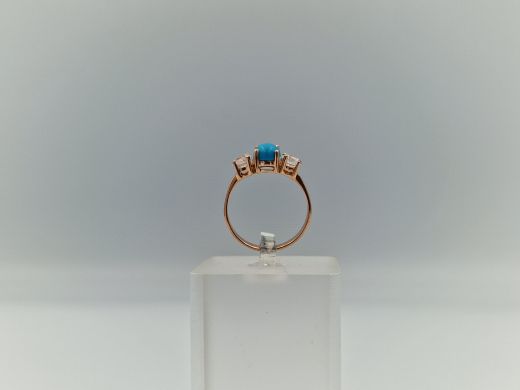 Zelta gredzens ar cirkoniju, 2.75 g, izm. 17.5