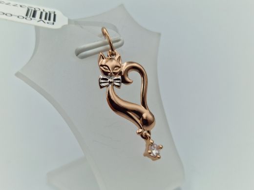 Zelta kulons ar cirkoniju, 0.82 g