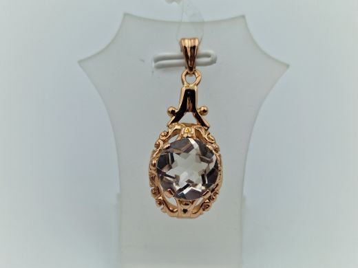 Zelta kulons ar cirkoniju, 3.38 g