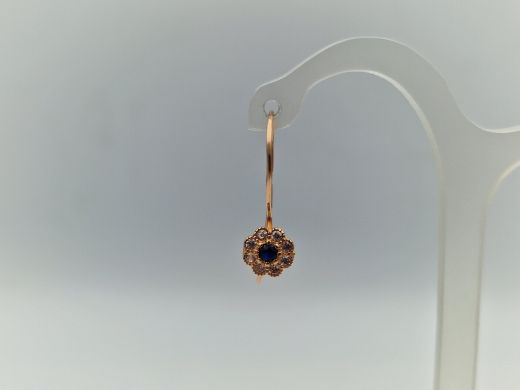 Zelta auskari ar cirkoniju, 1.19 g