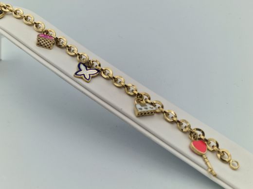 Zelta rokassprādze, 9.84 g, izm. 19.5