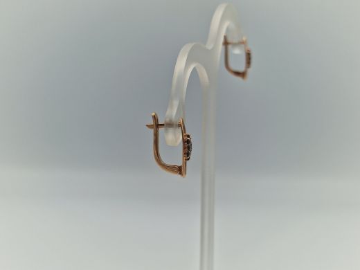 Zelta auskari ar cirkoniju, 2.76 g