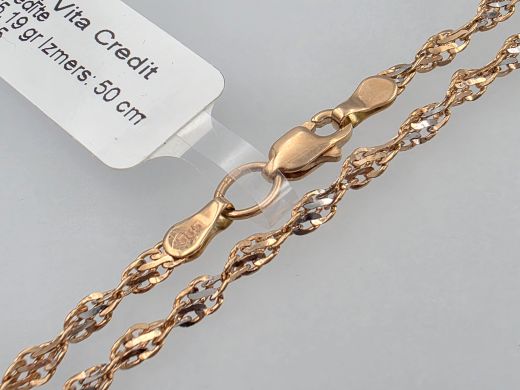 Gold chain, 5.19 g, size 50 cm