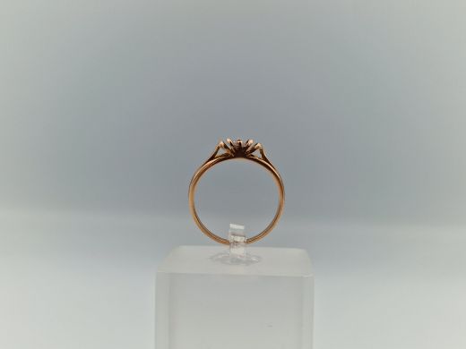 Золотое кольцо с цирконом, 2.3 г, разм. 18