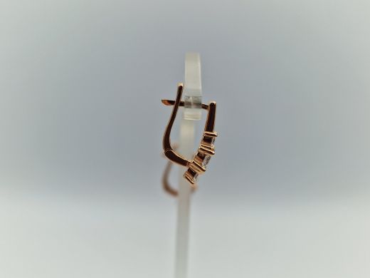 Zelta auskari ar cirkoniju, 2.01 g