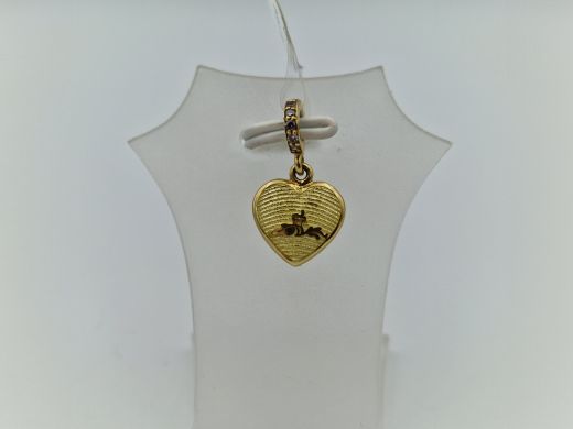 Zelta kulons ar cirkoniju, 2.22 g