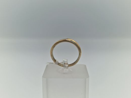 Zelta gredzens ar briljantu, 3.22 g, izm. 18.5