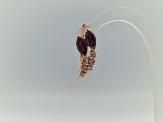 Zelta auskari ar cirkoniju, 3.05 g