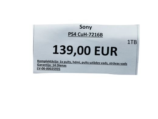 Sony Ps4 Cuh-7216B 1024 gb