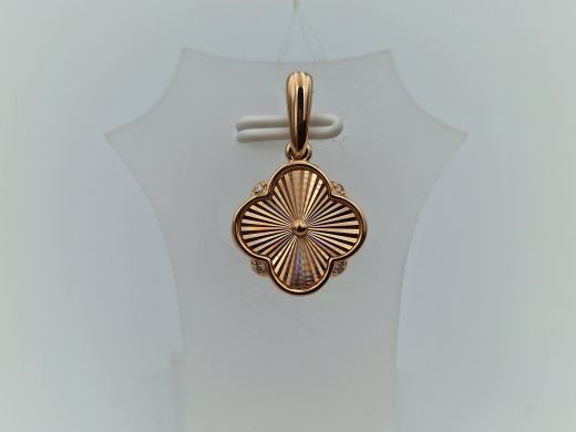 Zelta kulons ar cirkoniju, 1.73 g