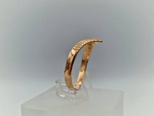 Zelta gredzens ar cirkoniju, 1.72 g, izm. 17