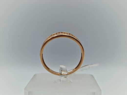 Zelta gredzens ar cirkoniju, 2.05 g, izm. 18.5