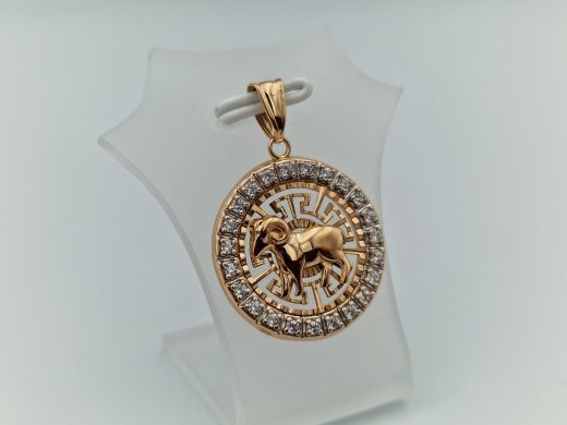 Zelta kulons ar cirkoniju, 2.03 g