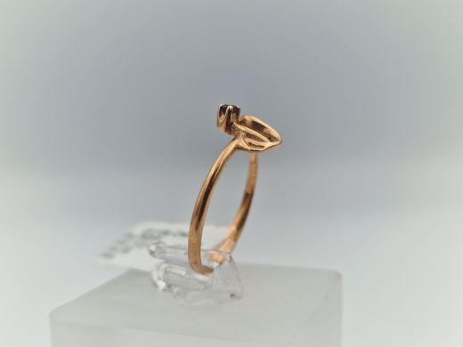 Zelta gredzens ar cirkoniju, 1.41 g, izm. 17.2