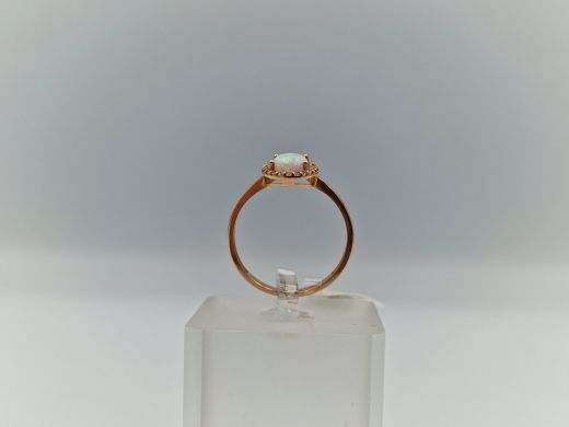 Zelta gredzens ar cirkoniju, 2.03 g, izm. 19