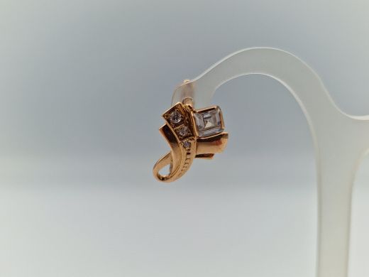 Zelta auskari ar cirkoniju, 3.06 g