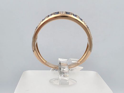 Gold ring with zircon, 3.32 g, size 18