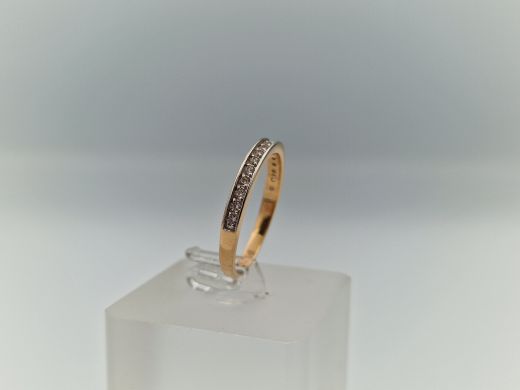 Zelta gredzens ar cirkoniju, 2.21 g, izm. 18.5