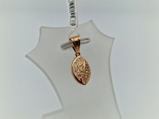 Zelta kulons ar cirkoniju, 0.71 g